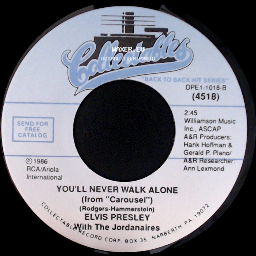 Elvis Presley - Old Shep / You'll Never Walk Alone (From "Carousel") side B