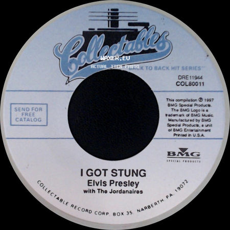 Elvis Presley - One Night / I Got Stung side B