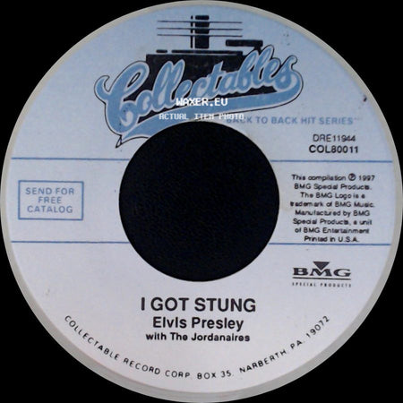 Elvis Presley - One Night / I Got Stung side B