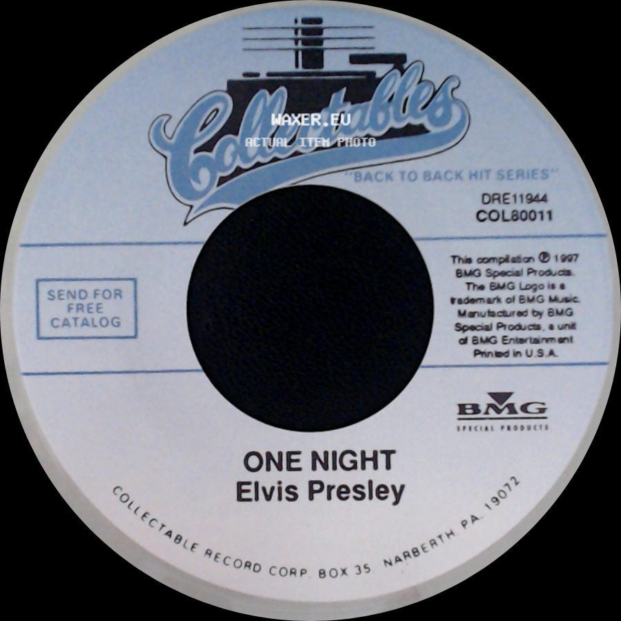 Elvis Presley - I Got Stung / One Night side B