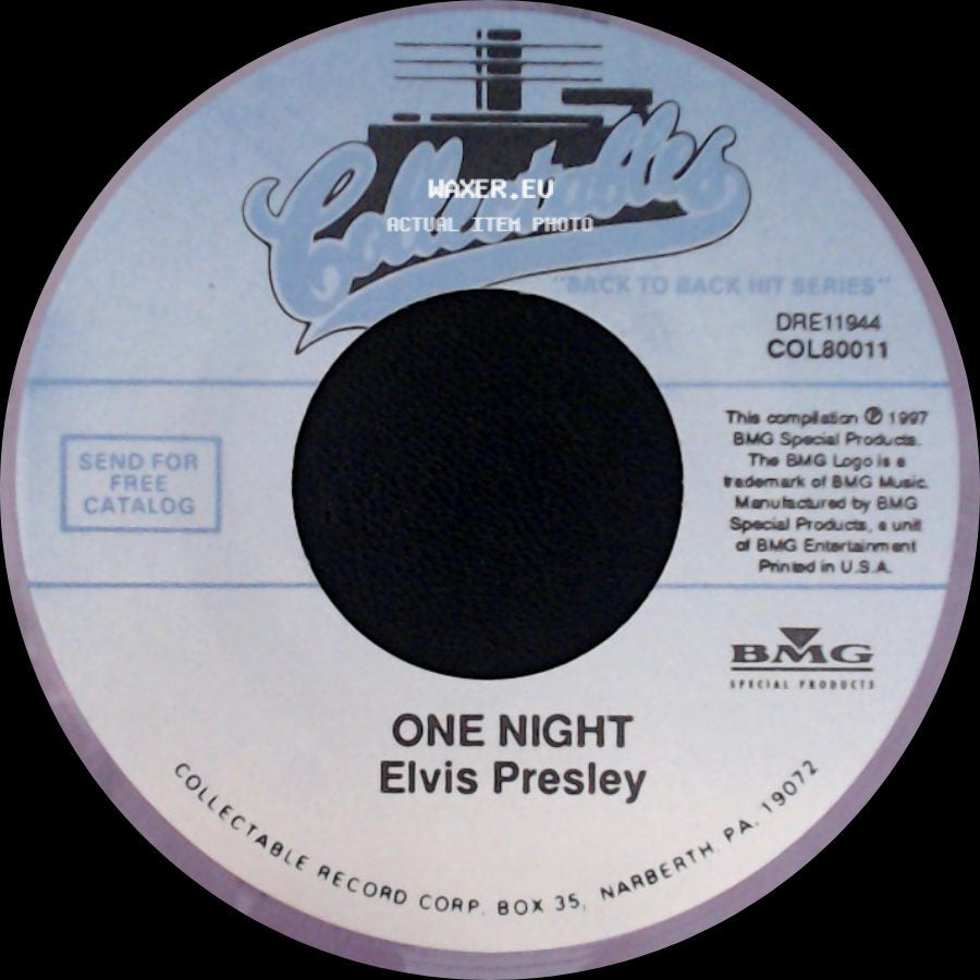 Elvis Presley / Elvis Presley With The Jordanaires - One Night / I Got Stung side A