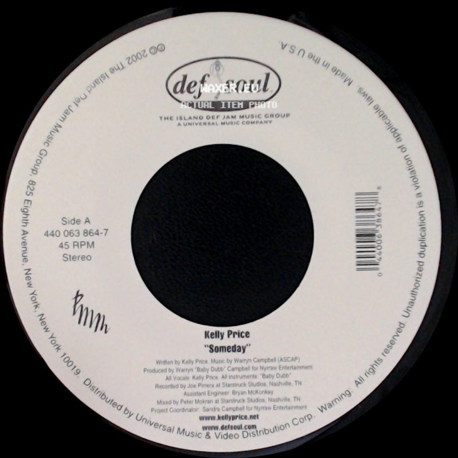 Kelly Price - Someday / Someday side B