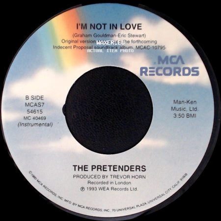 The Pretenders - I'm Not In Love / I'm Not In Love side B