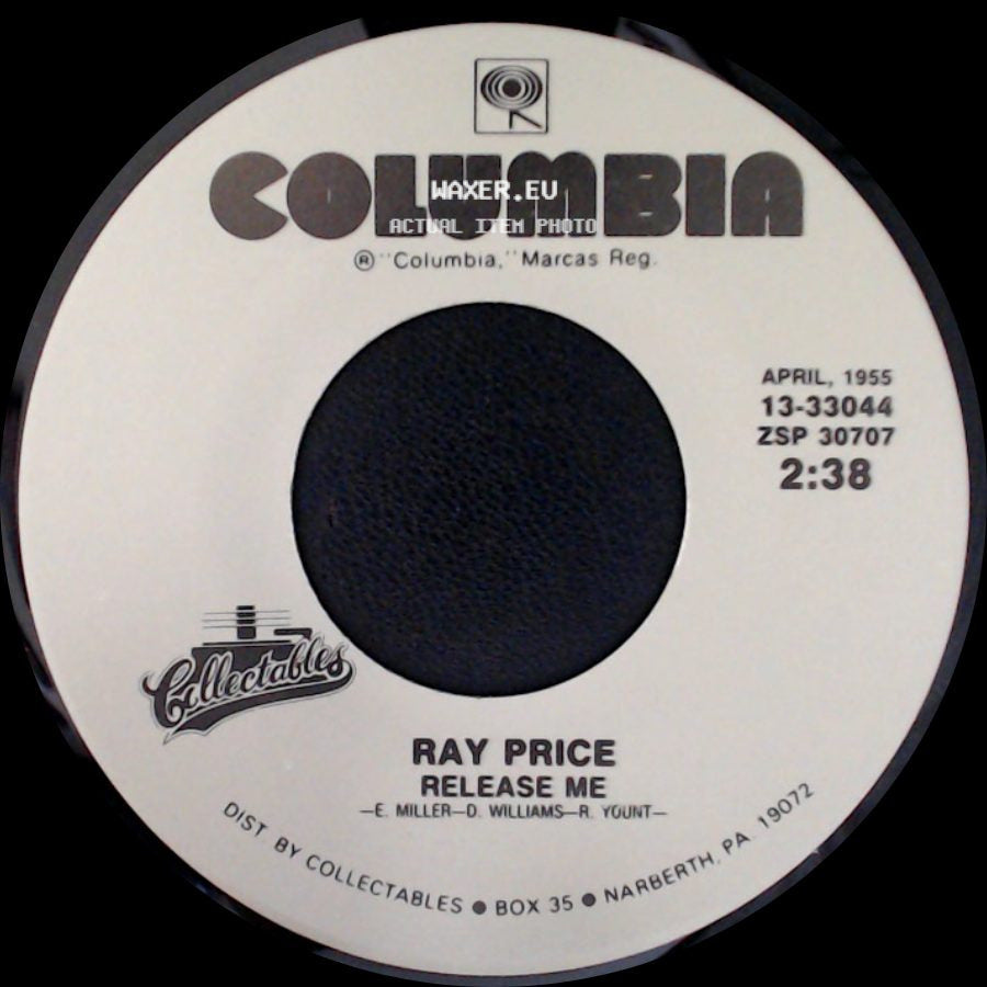 Ray Price - Heartaches By The Number / Release Me side B