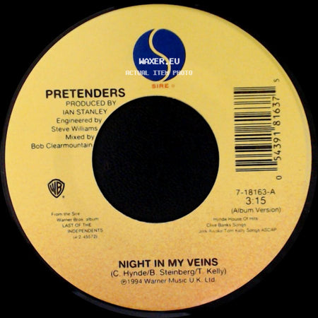 Pretenders - Angel Of The Morning / Night In My Veins side B
