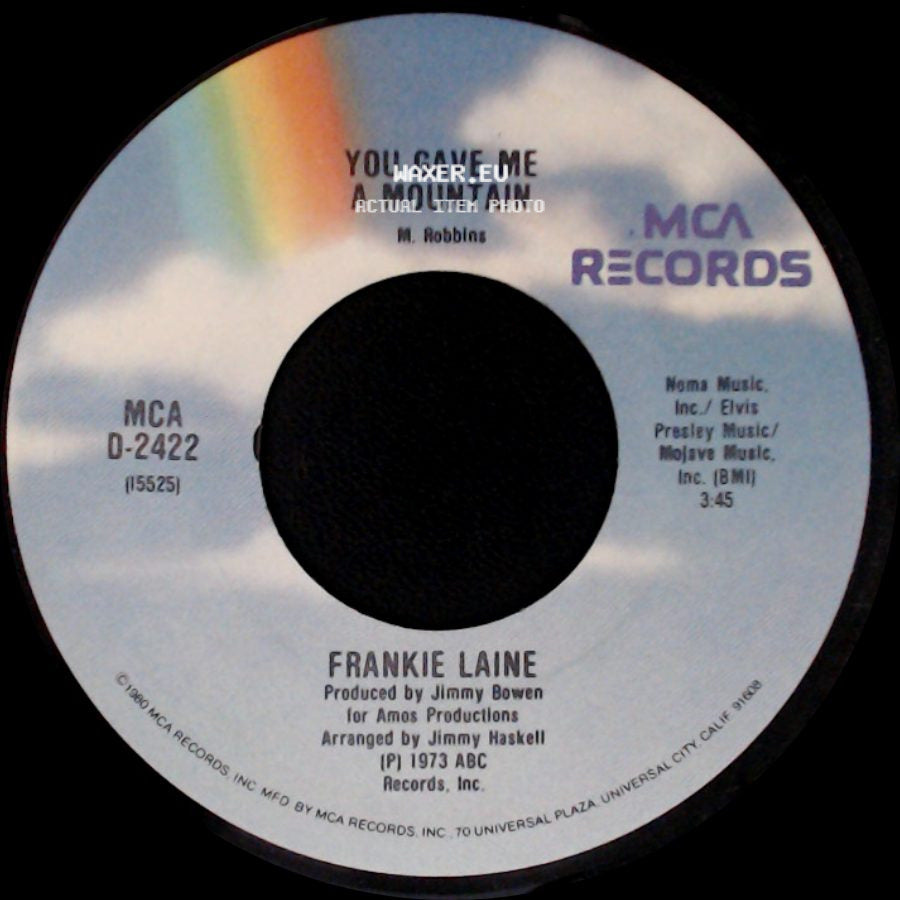 Frankie Laine - To Each His Own / You Gave Me A Mountain side B