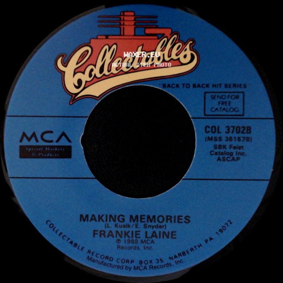 Frankie Laine - I'll Take Care Of Your Cares / Making Memories side B