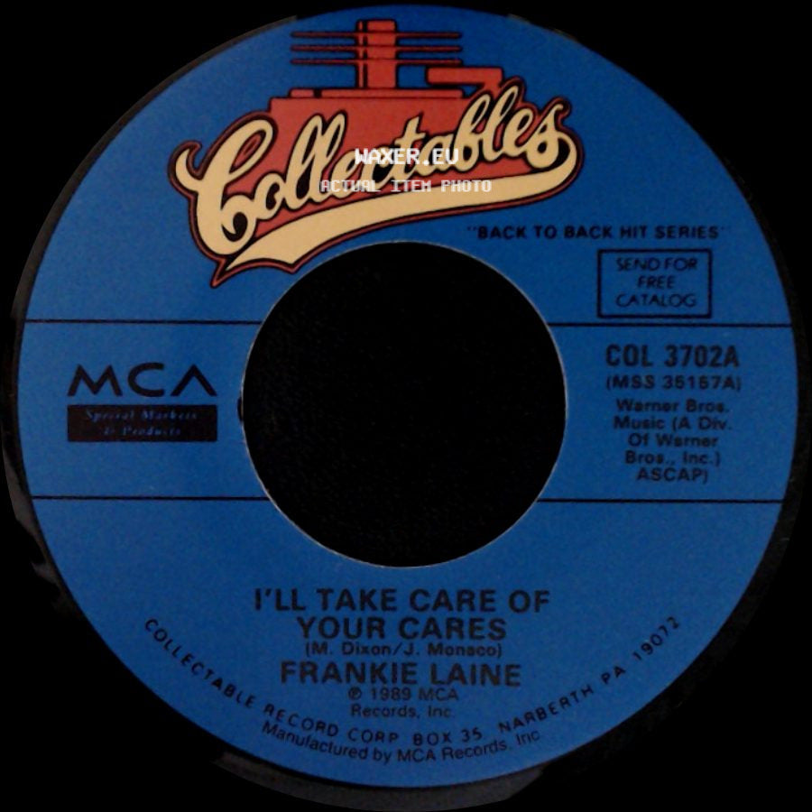Frankie Laine - Making Memories / I'll Take Care Of Your Cares side B