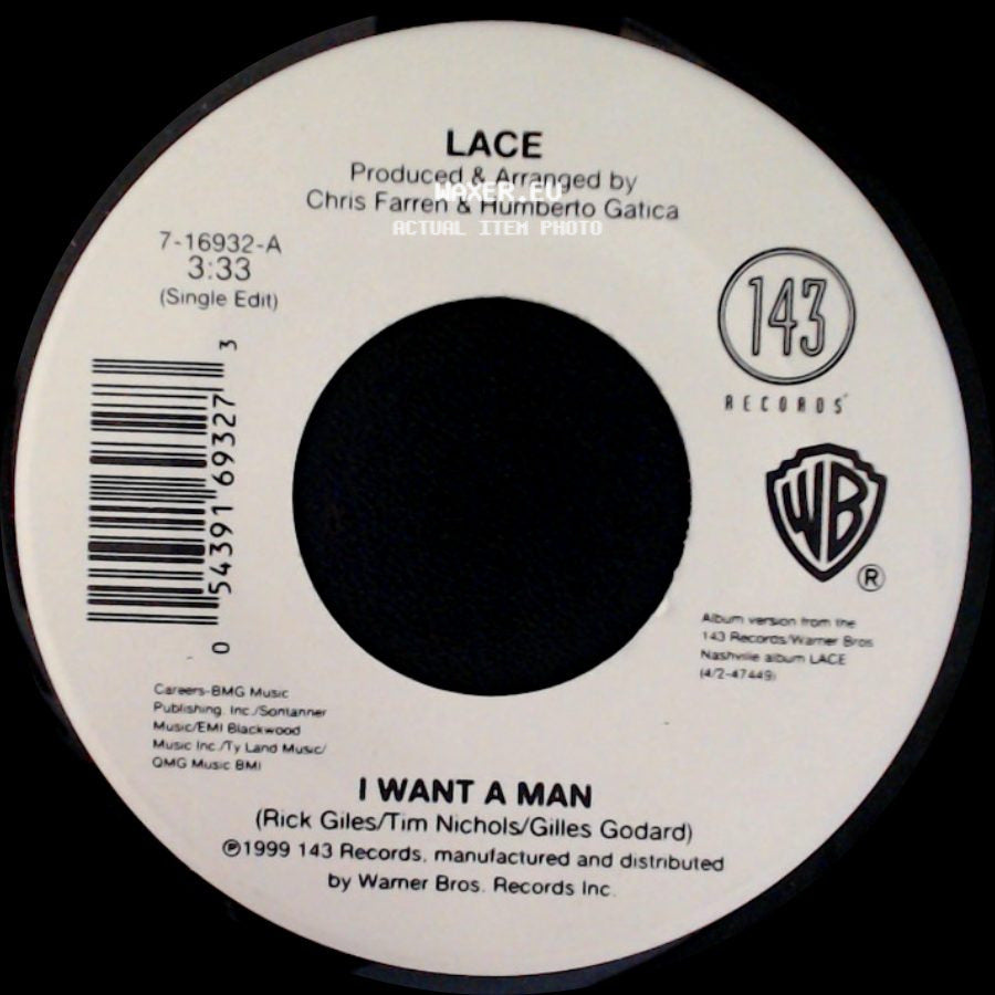 Lace - I Want A Man / Swept Away side A