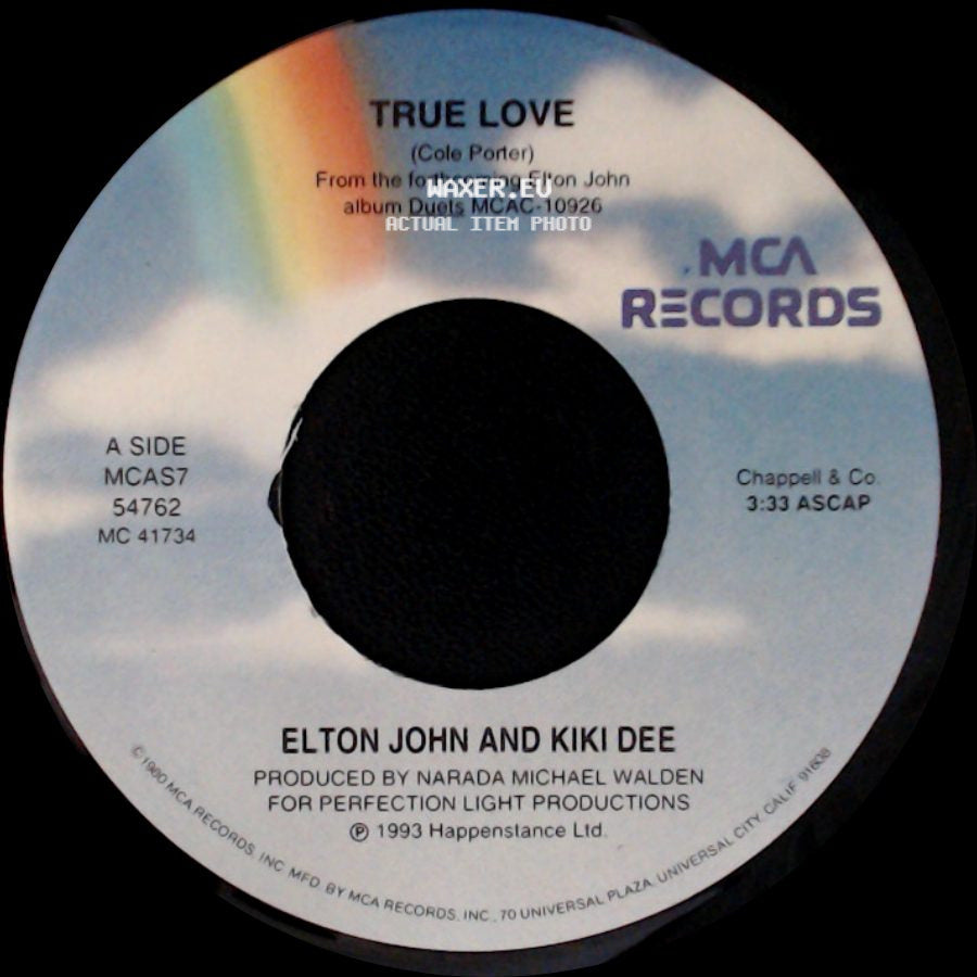 Elton John And Kiki Dee / Elton John And Eric Clapton - True Love / Runaway Train side A