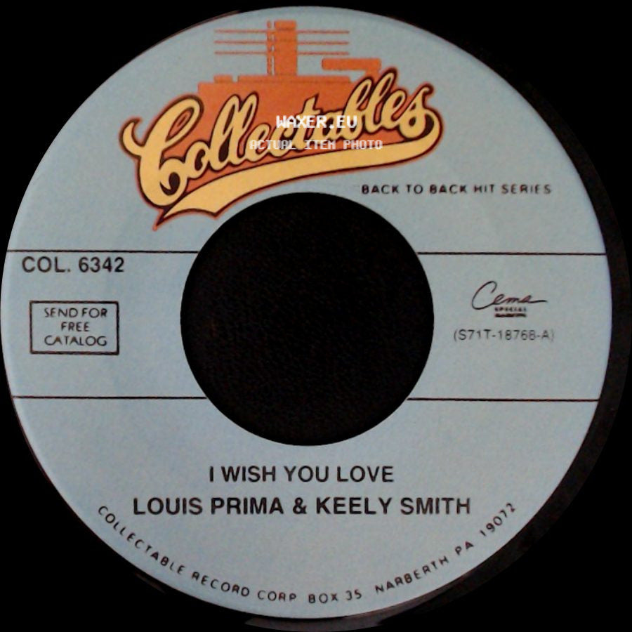Louis Prima & Keely Smith - I Wish You Love / That Old Black Magic side A