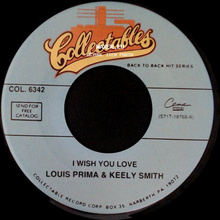 Louis Prima & Keely Smith - That Old Black Magic / I Wish You Love side B