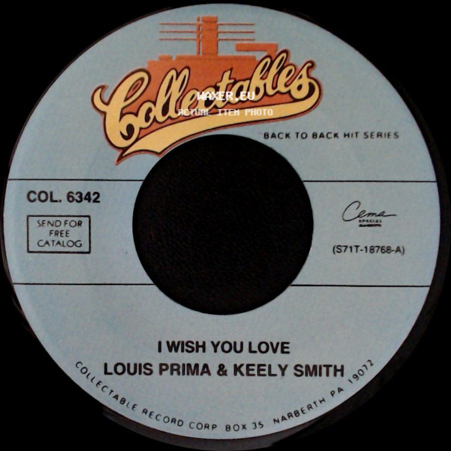 Louis Prima & Keely Smith - I Wish You Love / That Old Black Magic side A