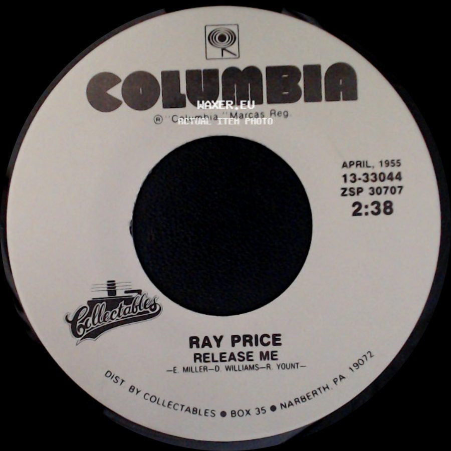 Ray Price - Heartaches By The Number / Release Me side B