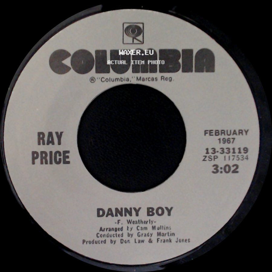 Ray Price - Danny Boy / I'm Still Not Over You side A