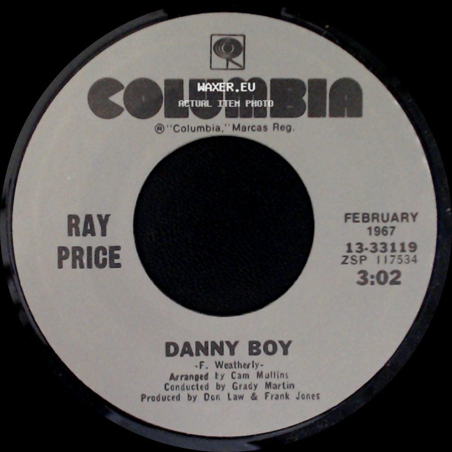 Ray Price - Danny Boy / I'm Still Not Over You side A