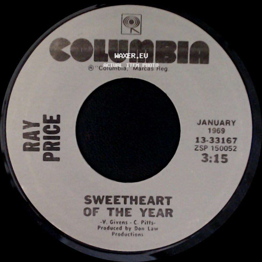 Ray Price - Sweetheart Of The Year / She Wears My Ring side A