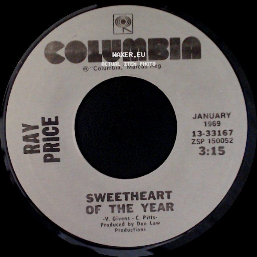 Ray Price - Sweetheart Of The Year / She Wears My Ring side A