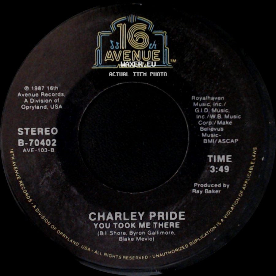 Charley Pride - You Took Me There / If You Still Want A Fool Around side A