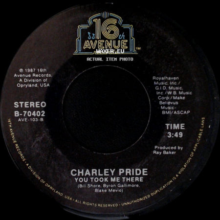 Charley Pride - You Took Me There / If You Still Want A Fool Around side A