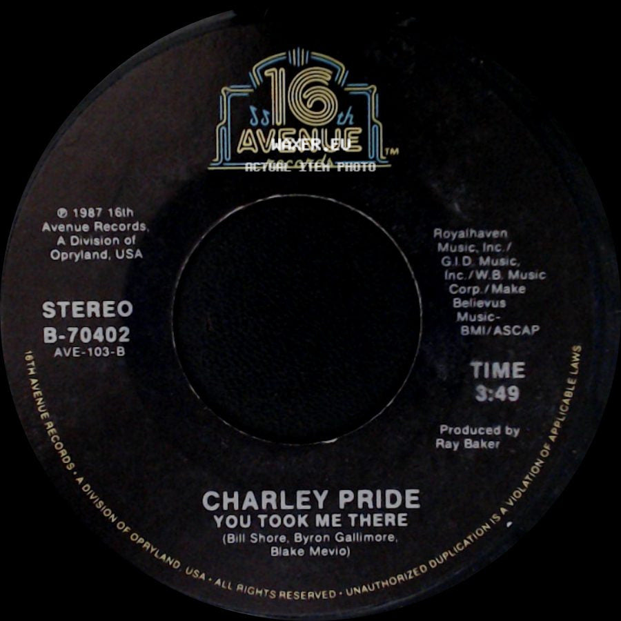 Charley Pride - You Took Me There / If You Still Want A Fool Around side A