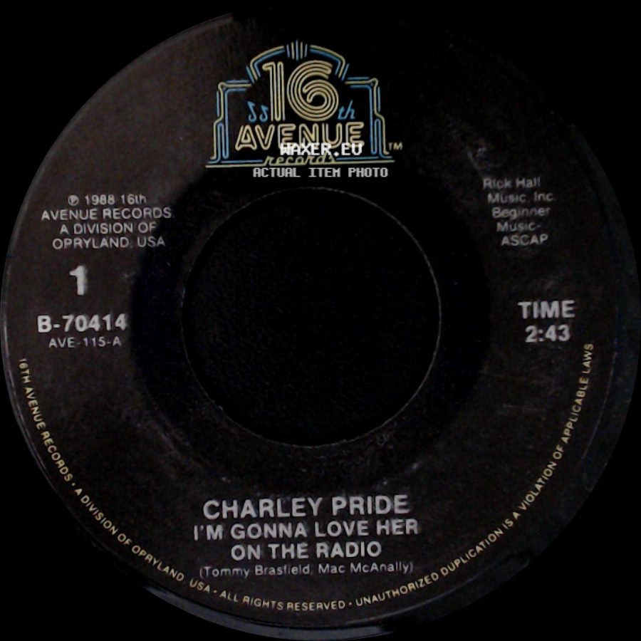 Charley Pride - Shouldn't It Be Easier Than This / I'm Gonna Love Her On The Radio side B