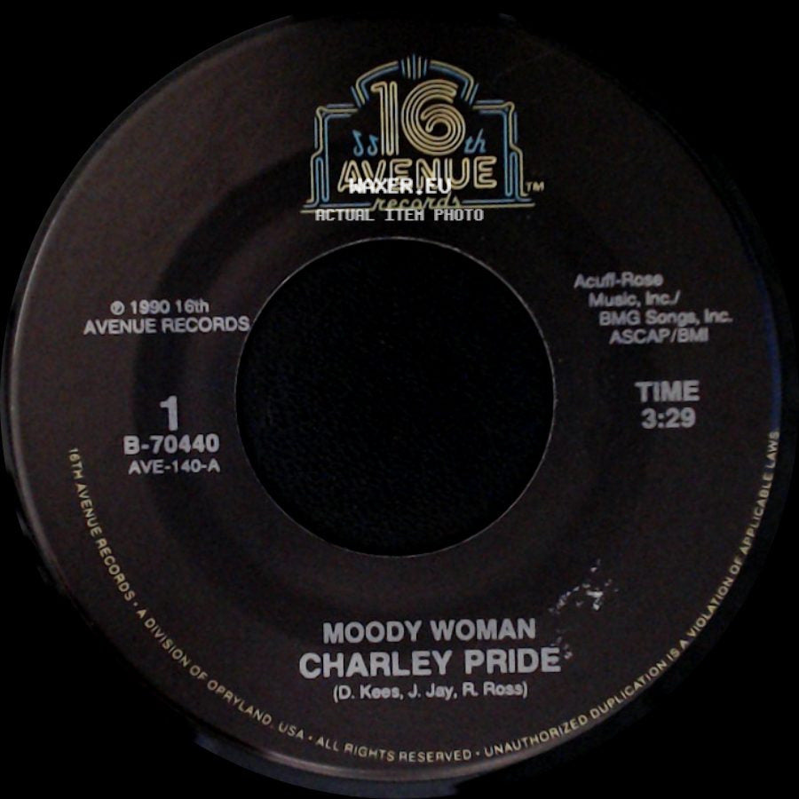 Charley Pride - Shouldn't It Be Easier Than This / Moody Woman side B
