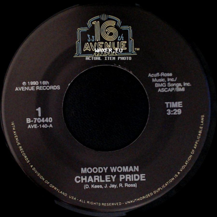 Charley Pride - Shouldn't It Be Easier Than This / Moody Woman side B