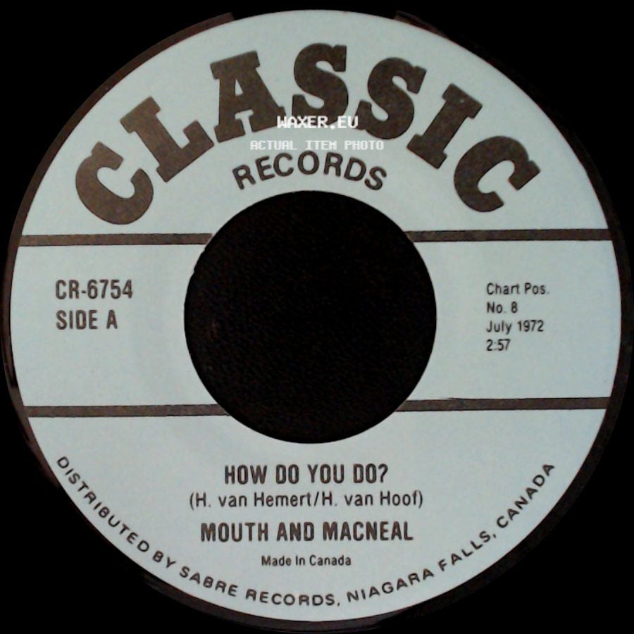 Mouth And Macneal / Friend And Lover - How Do You Do? / Reach Out Of The Darkness side A