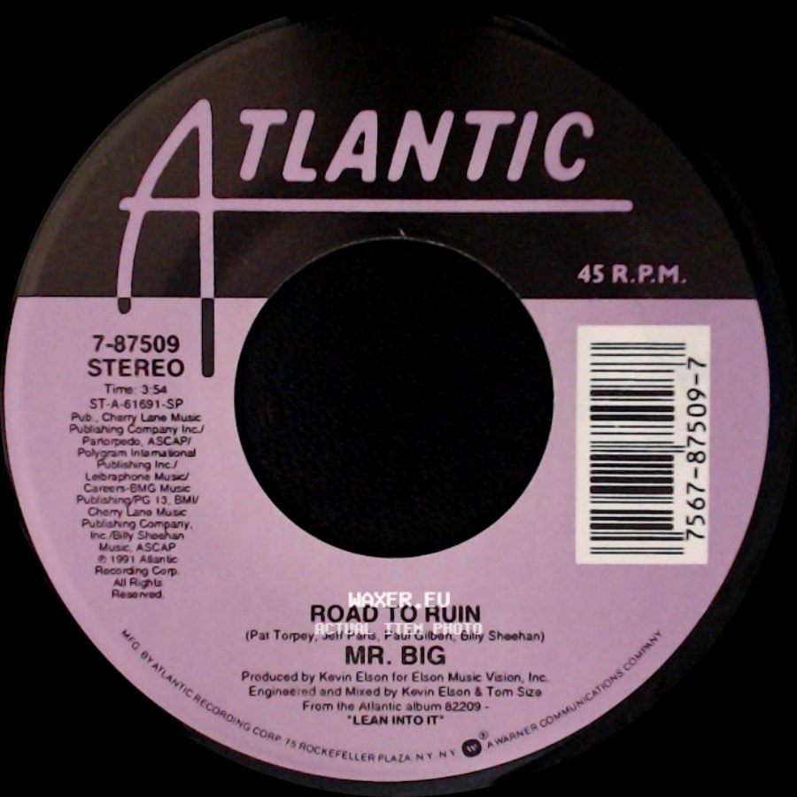Mr. Big - Just Take My Heart / Road To Ruin side B