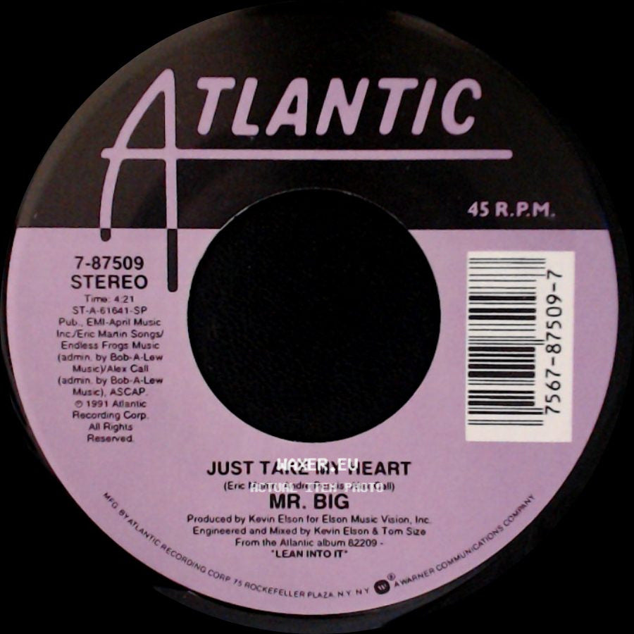 Mr. Big - Just Take My Heart / Road To Ruin side A