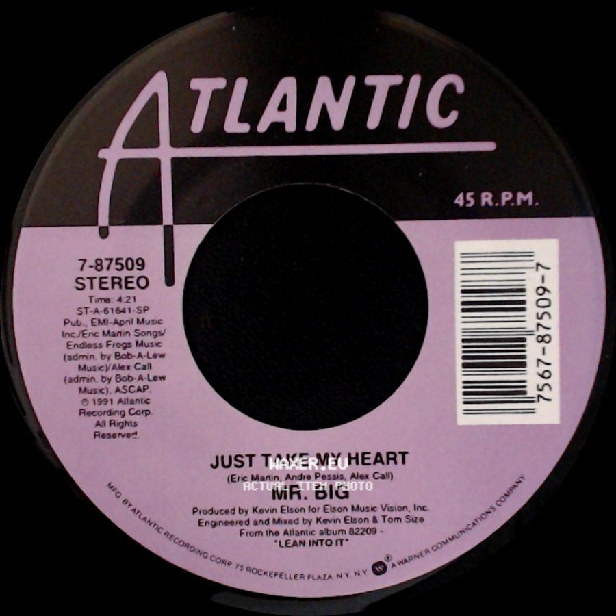 Mr. Big - Just Take My Heart / Road To Ruin side A