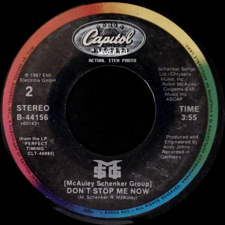 Mcauley Schenker Group - Follow The Night (Edit) / Don't Stop Me Now side B