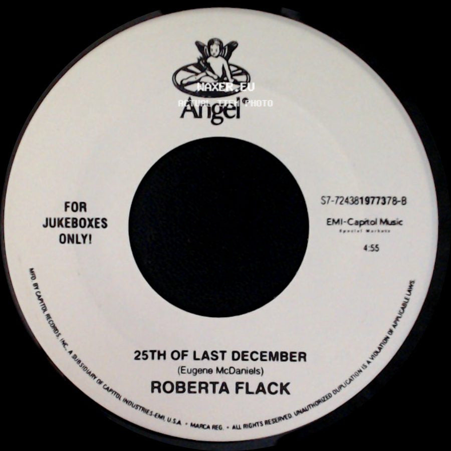 Roberta Flack - 25Th Of Last December / The Christmas Song (Chestnuts Roasting On An Open Fire) side A