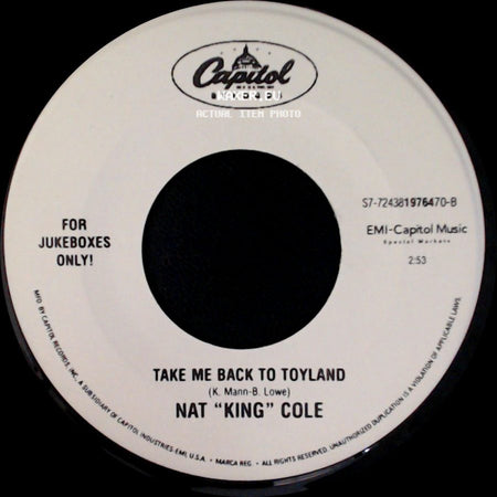 Nat "King" Cole - Mrs. Santa Claus / Take Me Back To Toyland side B