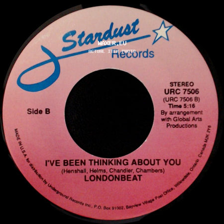 M / Londonbeat - Pop Muzik / I've Been Thinking About You side B