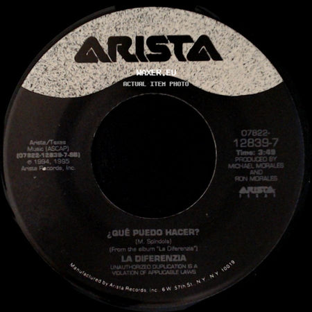 Unknown Artist - Tu Eres / ¿Qué Puedo Hacer? side B