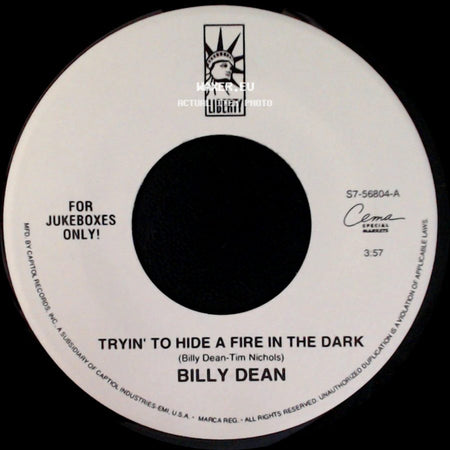 Billy Dean - Tryin' To Hide A Fire In The Dark / Steam Roller side A