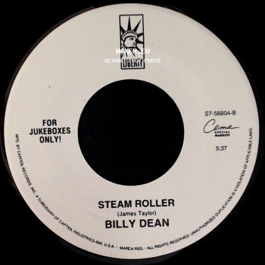 Billy Dean - Tryin' To Hide A Fire In The Dark / Steam Roller side B
