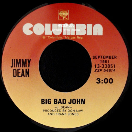 Jimmy Dean - Little Black Book / Big Bad John side B