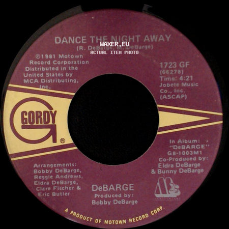 Debarge - Dance The Night Away / Dance The Night Away side A
