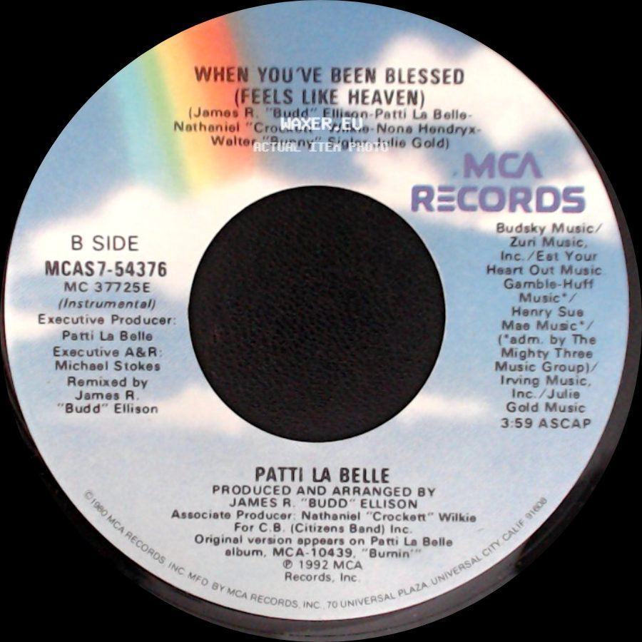 Patti La Belle - When You've Been Blessed (Feels Like Heaven) / When You've Been Blessed (Feels Like Heaven) side B