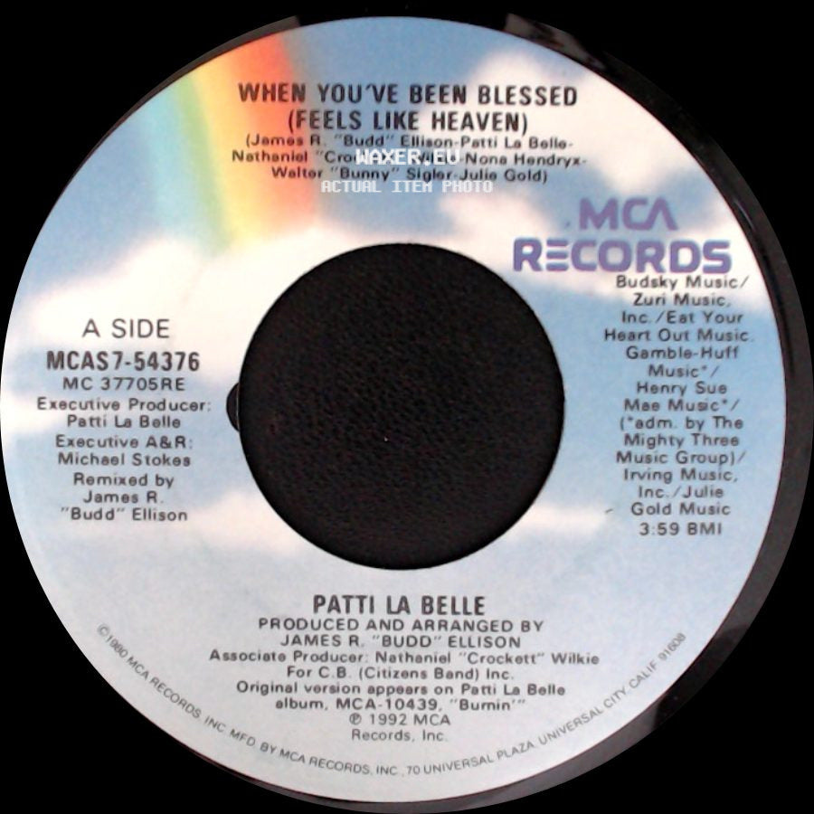 Patti La Belle - When You've Been Blessed (Feels Like Heaven) / When You've Been Blessed (Feels Like Heaven) side A