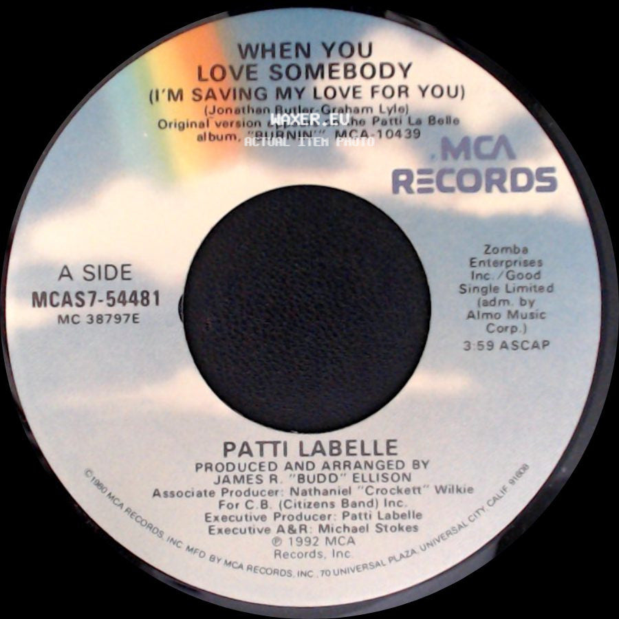 Patti Labelle - When You Love Somebody (I'm Saving My Love For You) / Temptation side A