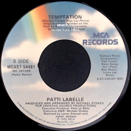 Patti Labelle - When You Love Somebody (I'm Saving My Love For You) / Temptation side B
