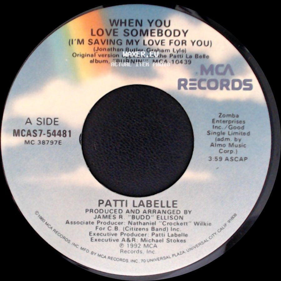 Patti Labelle - When You Love Somebody (I'm Saving My Love For You) / Temptation side A
