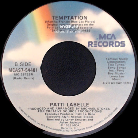 Patti Labelle - When You Love Somebody (I'm Saving My Love For You) / Temptation side B