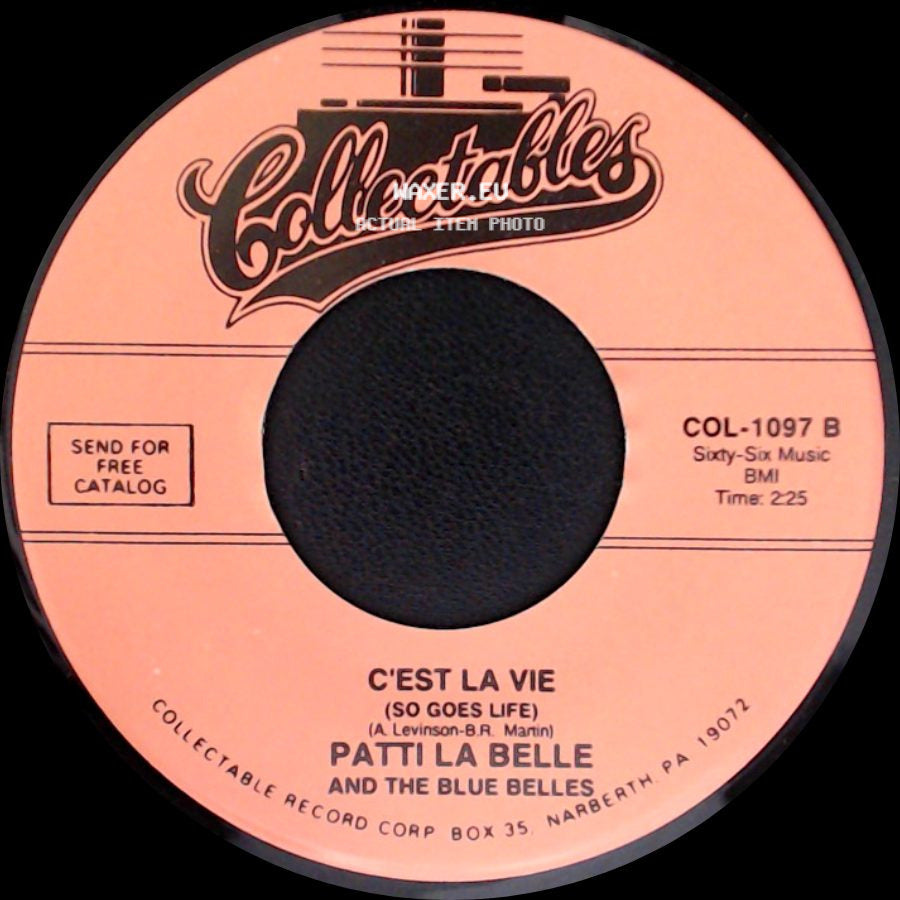 Patti La Belle And The Blue Belles - Down The Isle (Wedding Song) / C'est La Vie (So Goes Life) side B