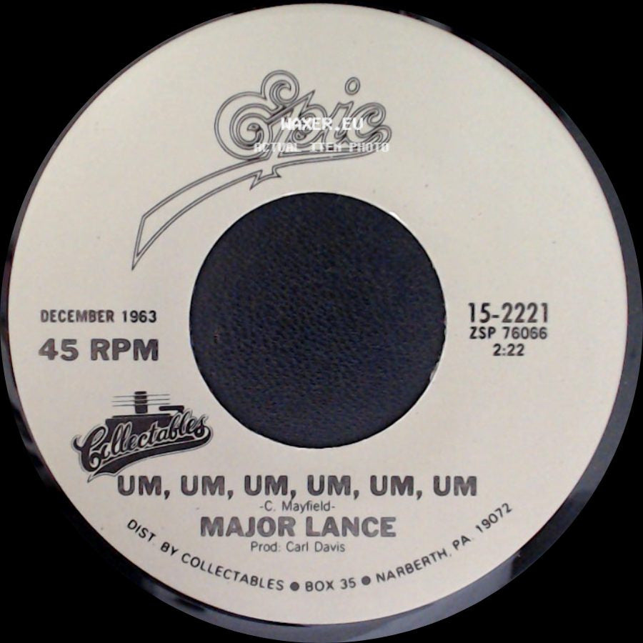 Major Lance - Um, Um, Um, Um, Um, Um / The Monkey Time side A