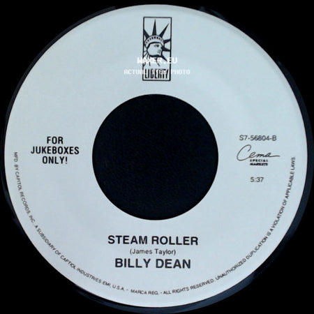 Billy Dean - Tryin' To Hide A Fire In The Dark / Steam Roller side B